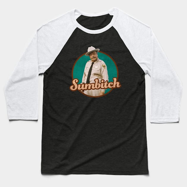 Sumbitch Baseball T-Shirt by Pikan The Wood Art